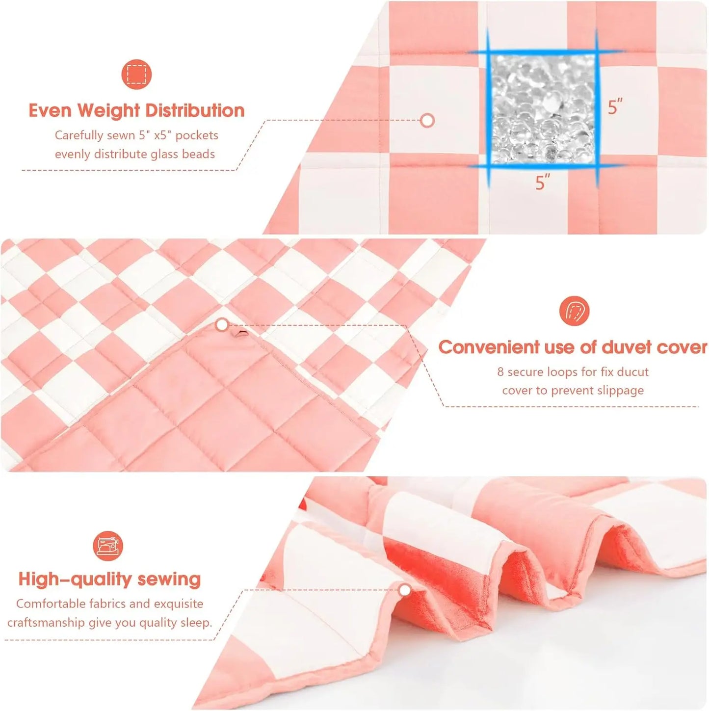 Weighted Microfiber Blanket For Adults With Cooling Comfort