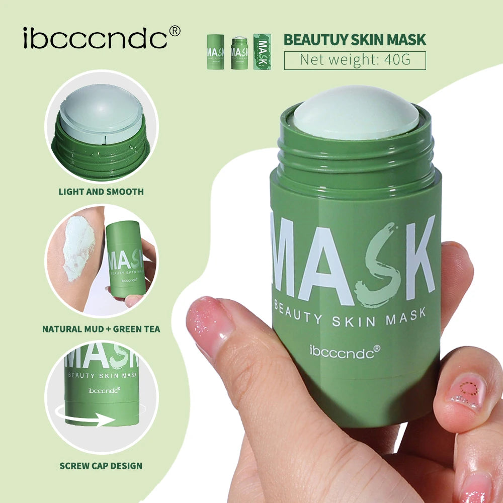 Ibcccndc Green Tea Cleansing Mask Stick For Oil Control