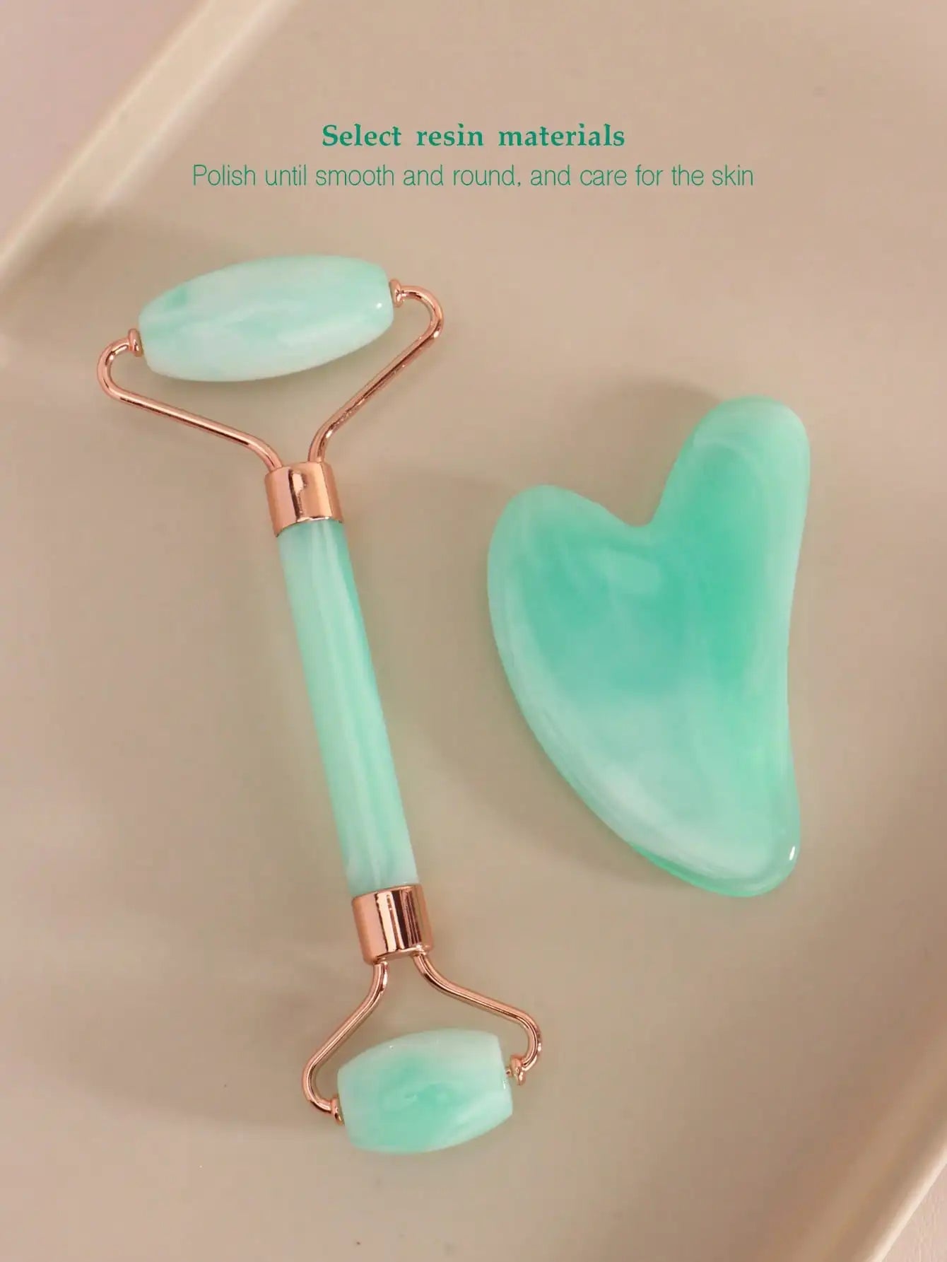 Facial Massage Scraping Tool Kit With Face Roller Massage Stick Ice Gel Pack