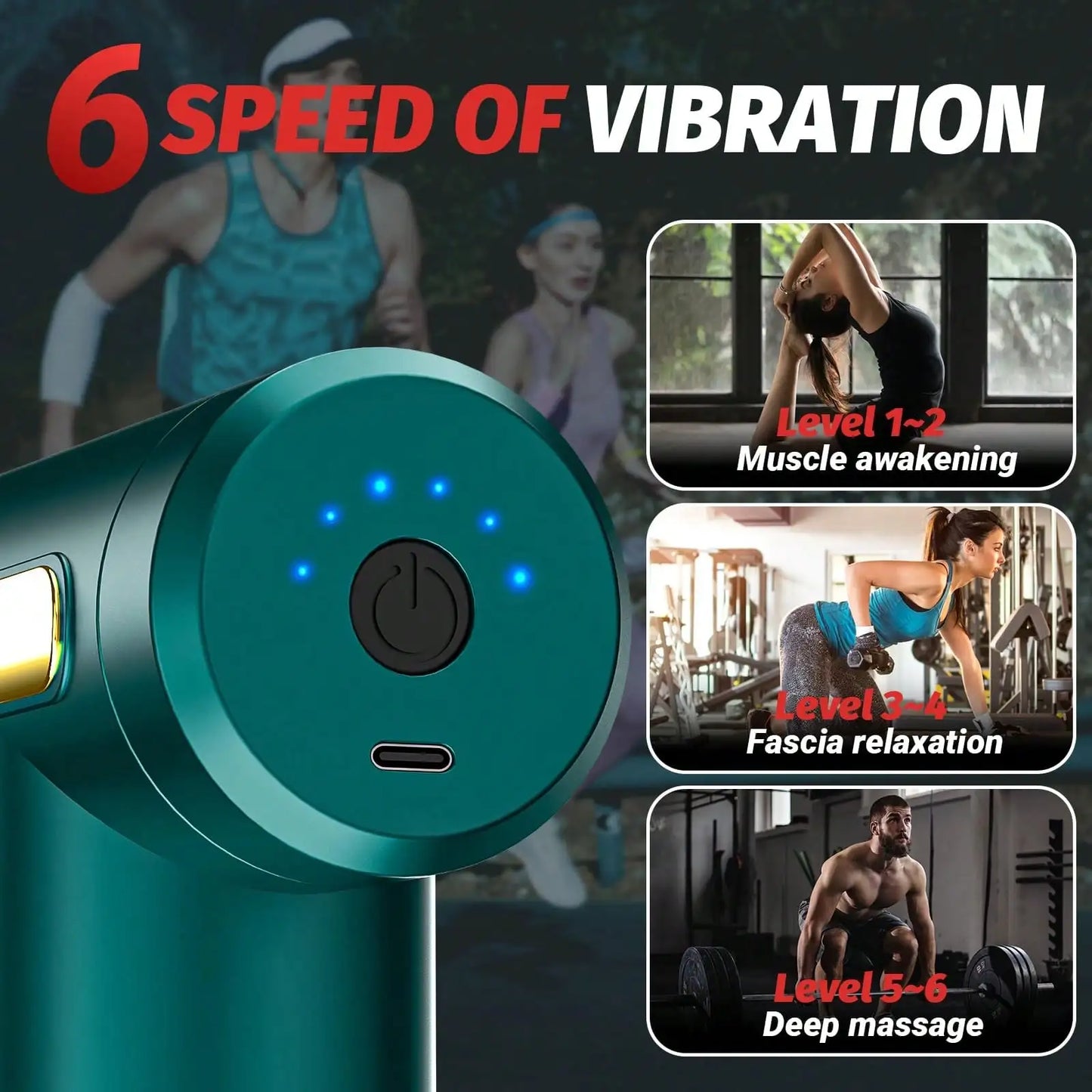 Portable Mini Percussion Massage Gun For Deep Tissue Muscle Relief