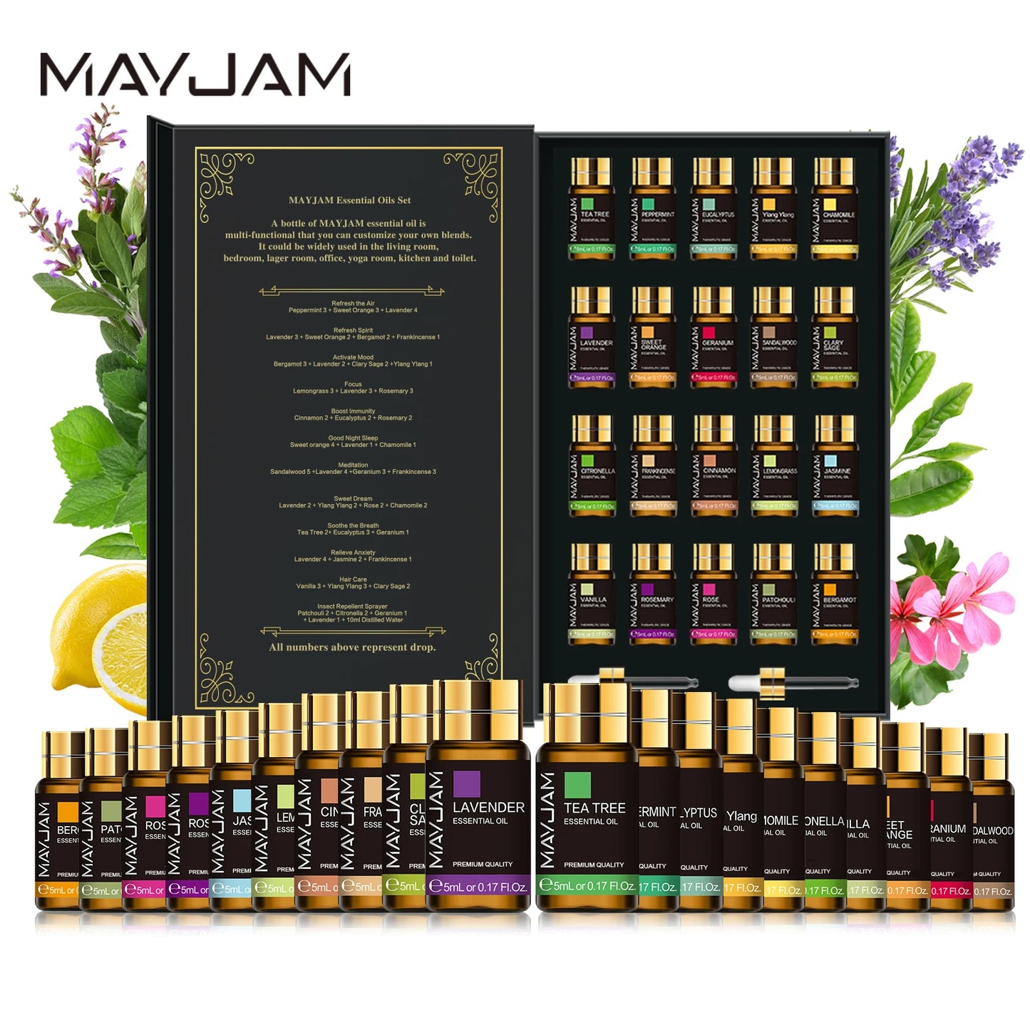 MAYJAM Essential Oils Kit With Assorted Fragrance Oils