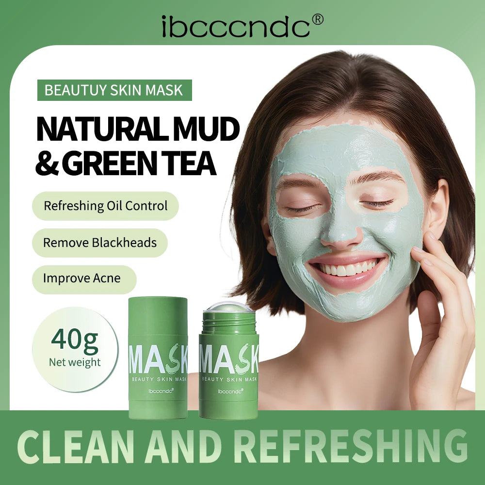 Ibcccndc Green Tea Cleansing Mask Stick For Oil Control