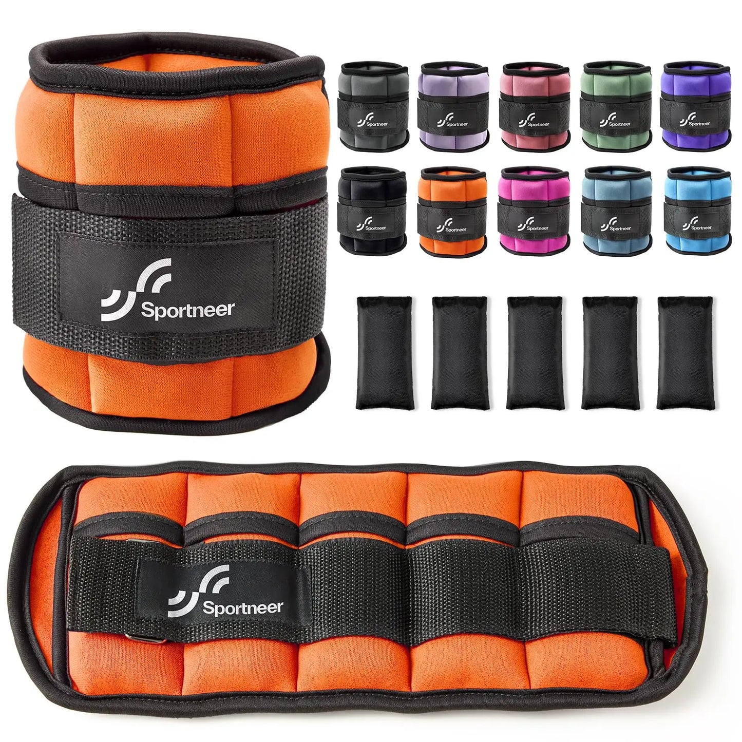 Sportneer Adjustable Ankle Weights For Gym Workouts