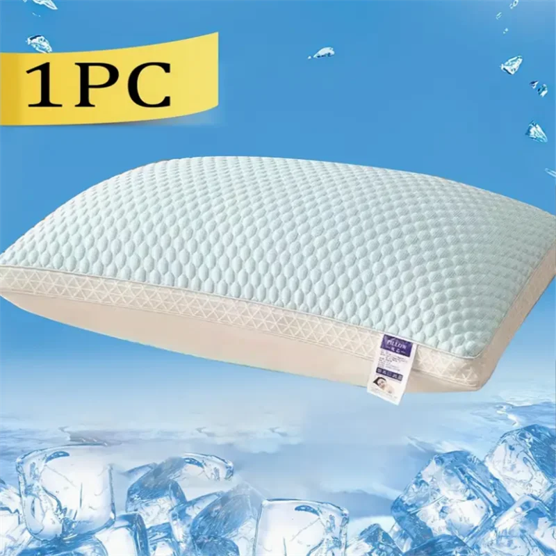 Cooling Breathable Tofu Pillow With 3D Massage Neck Support
