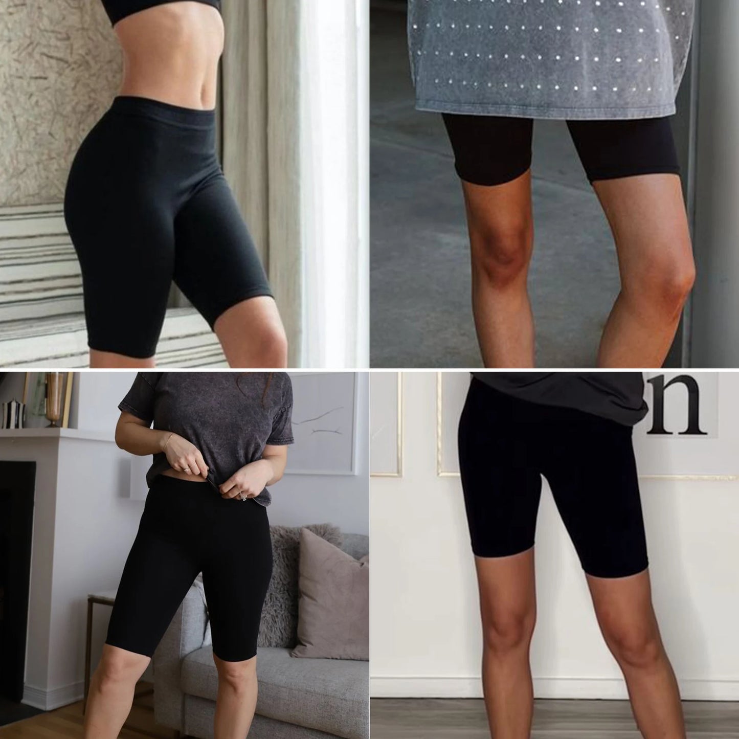 Women High Waist Bike Shorts With Pockets For Workout Yoga