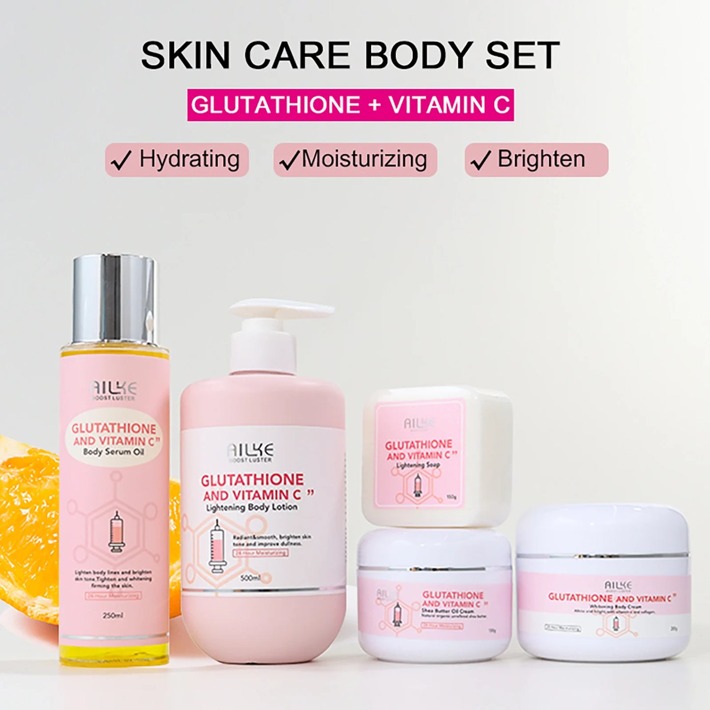AILKE Whitening Skin Care Cream Brightening Lotion Glutathione Shea Butter