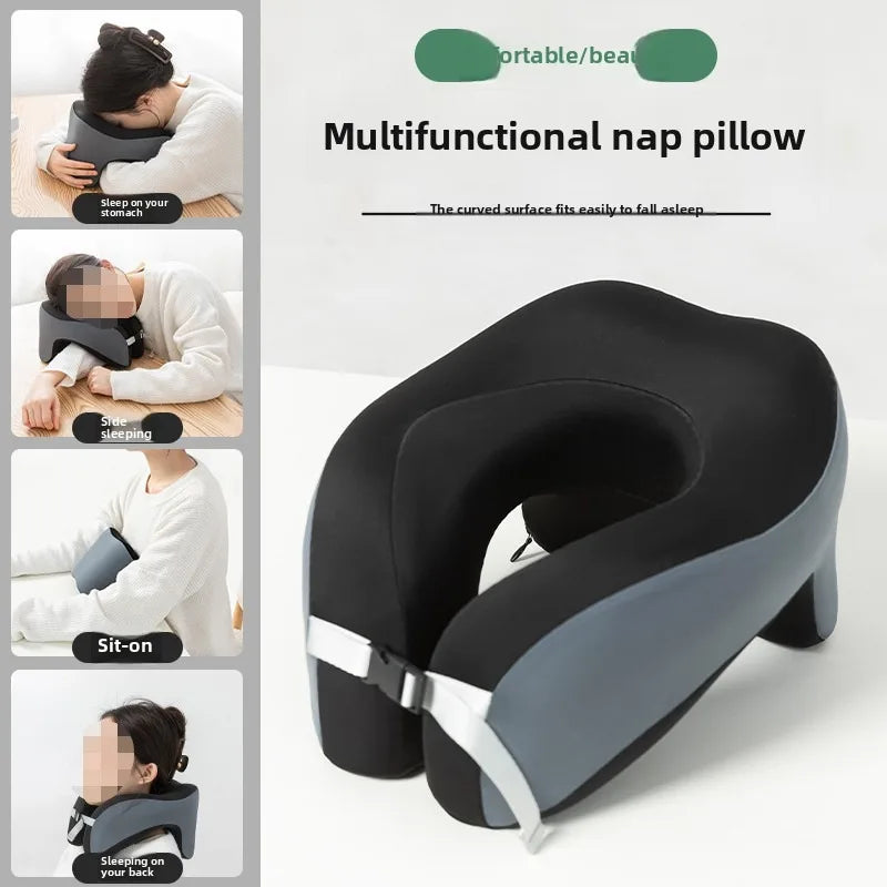 Memory Foam U Shaped Travel Neck Pillow For Cervical Support
