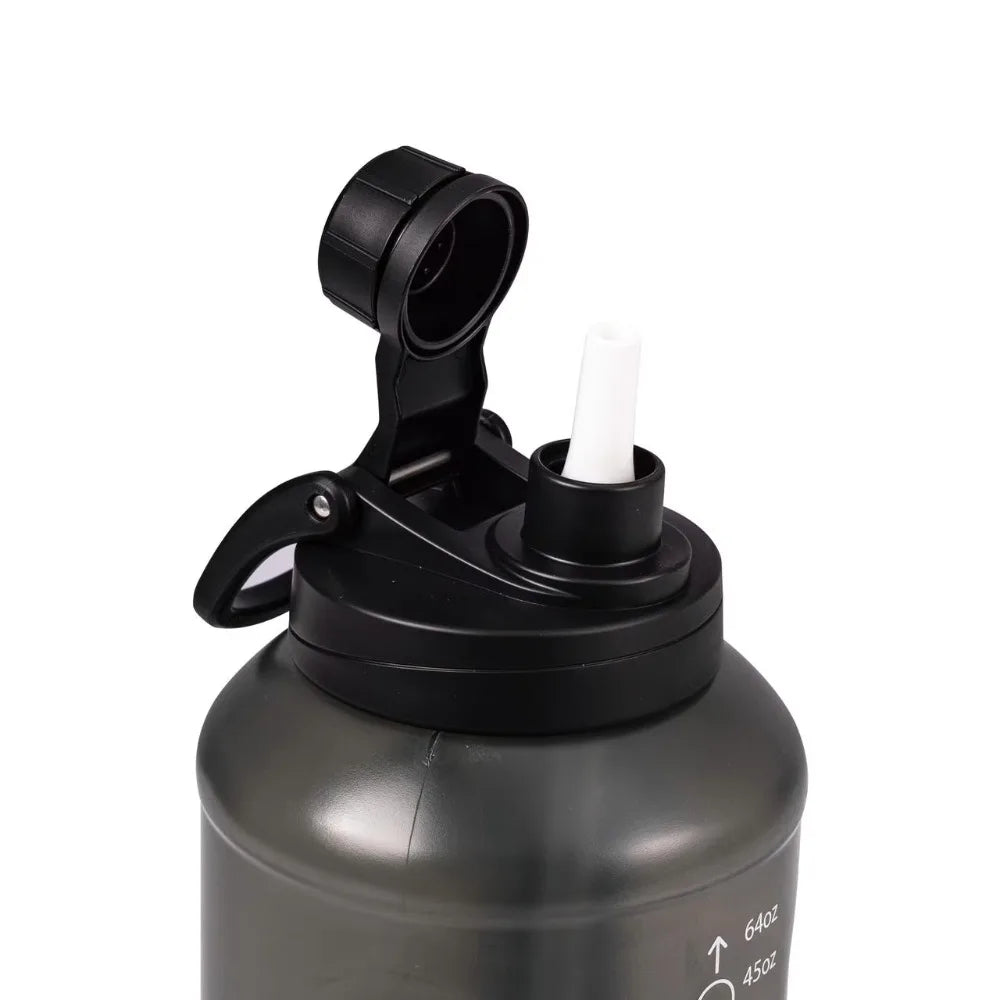 Durable Hydration Bottle With Straw And 2 In 1 Lid