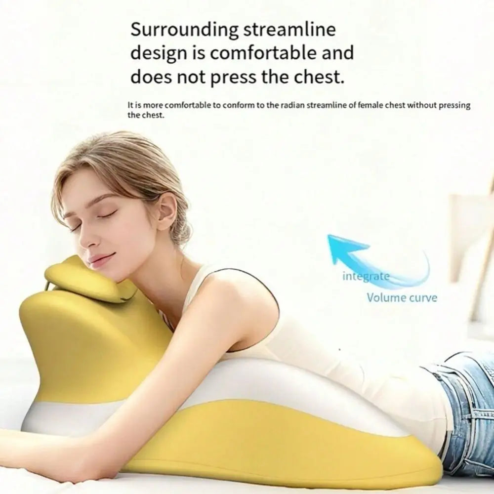 Aesthetic Ergonomic Memory Foam Wedge Pillow For Stomach Sleepers