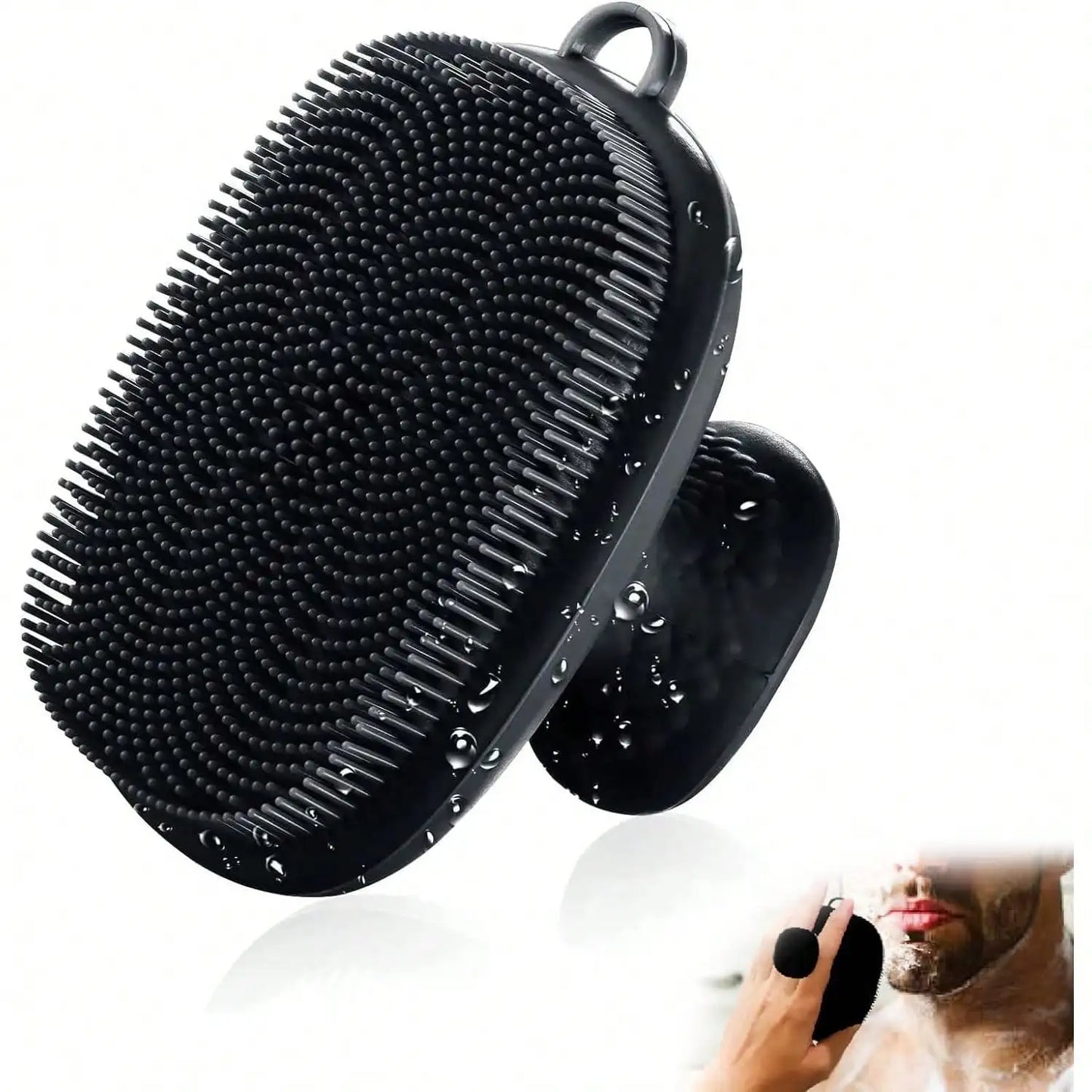 Silicone Face Scrubber Facial Cleansing Brush Waterproof For Men