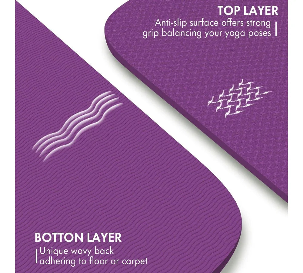 Extra Wide Yoga Mat For Home Gym And Pilates