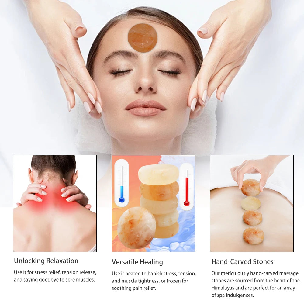 MagCellapy Round Massage Stone Crystal For Personal Care