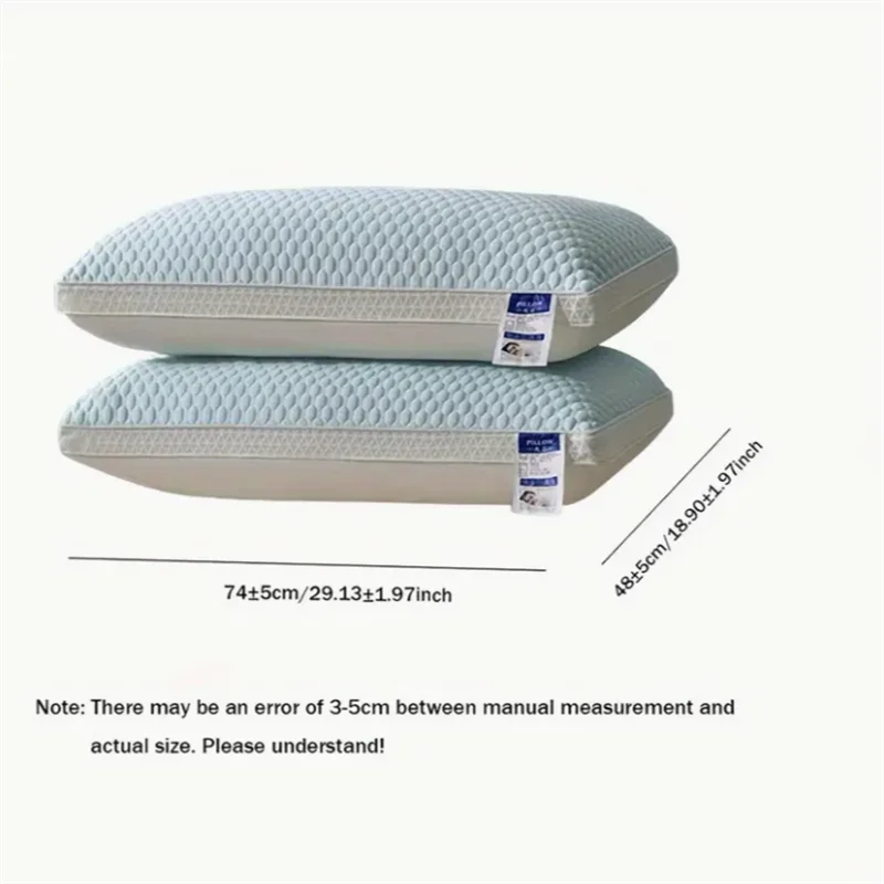 Cooling Breathable Tofu Pillow With 3D Massage Neck Support