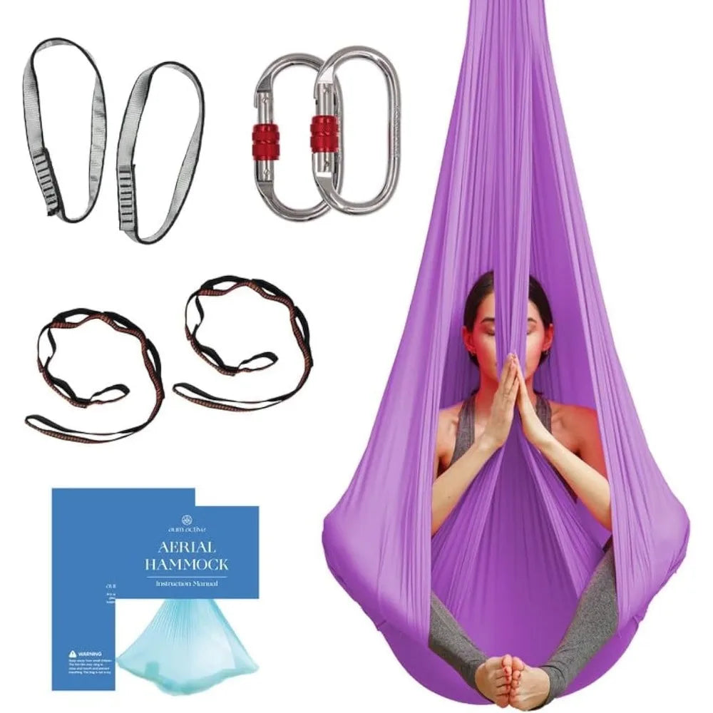 Aum Active Aerial Silk Yoga Hammock for Home Practice