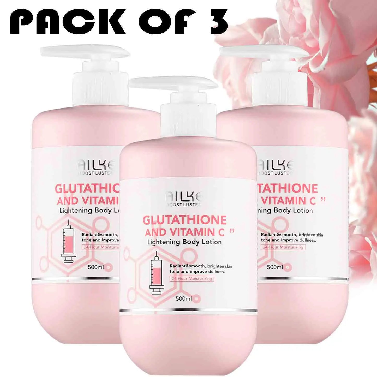 AILKE Whitening Skin Care Kit With Vitamin C And Glutathione