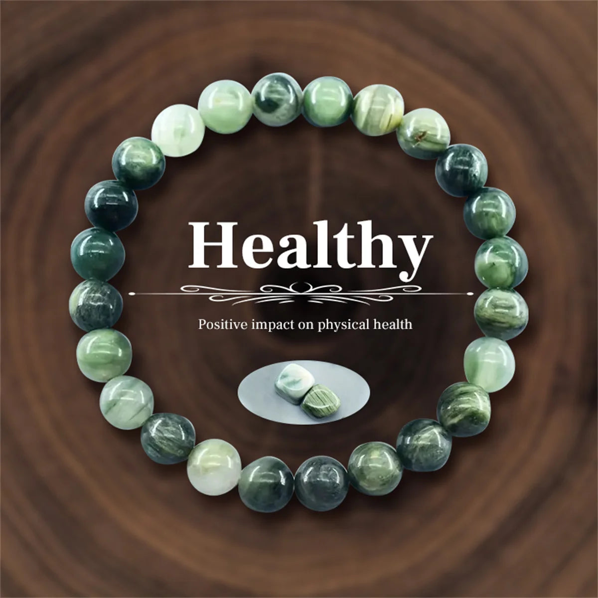 8mm Natural Stone Beaded Bracelet for Women and Men Unisex Crystal Beads Meditation Jewelry for Wealth Energy Protection