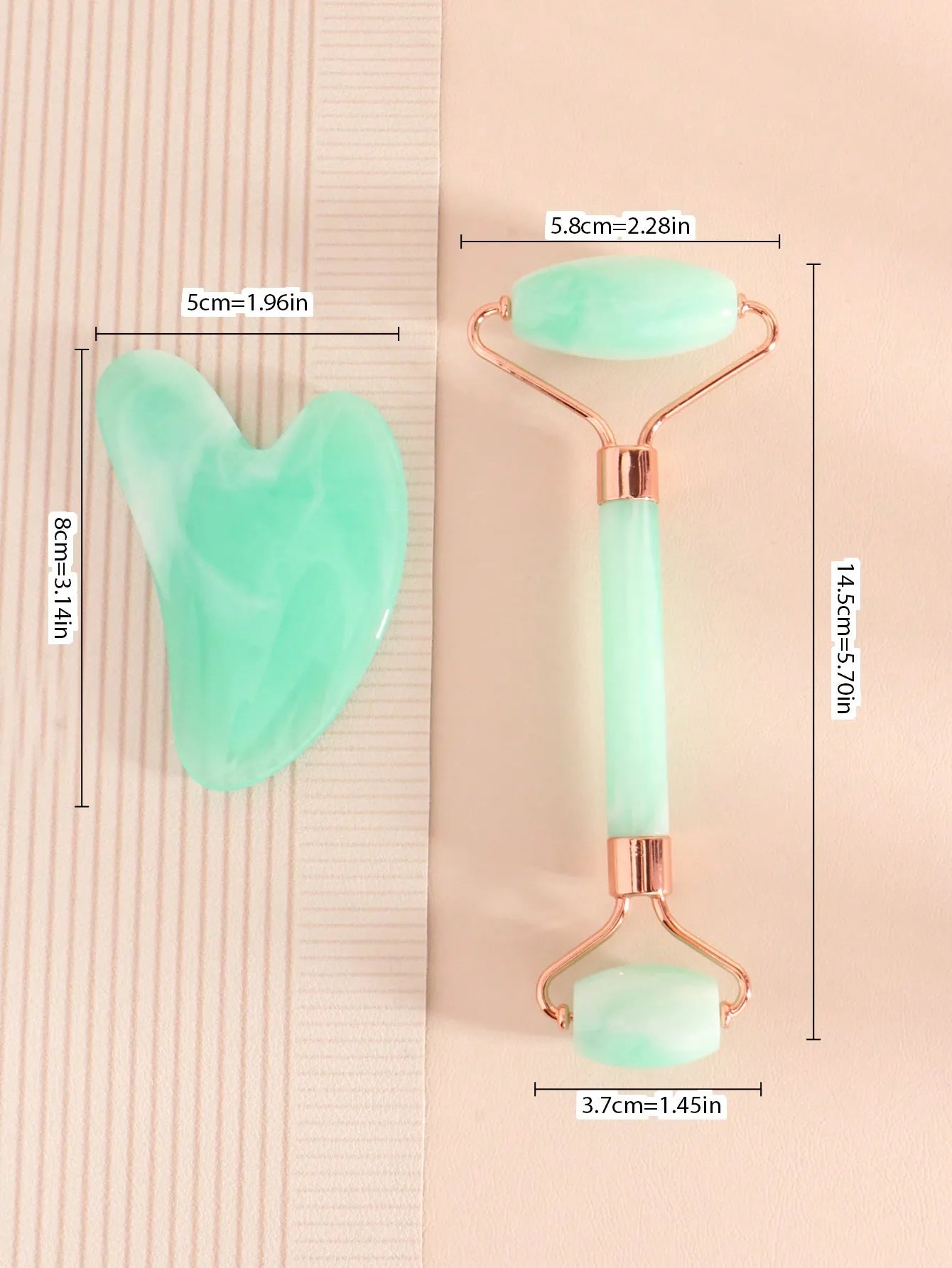 Facial Massage Scraping Tool Kit With Face Roller Massage Stick Ice Gel Pack