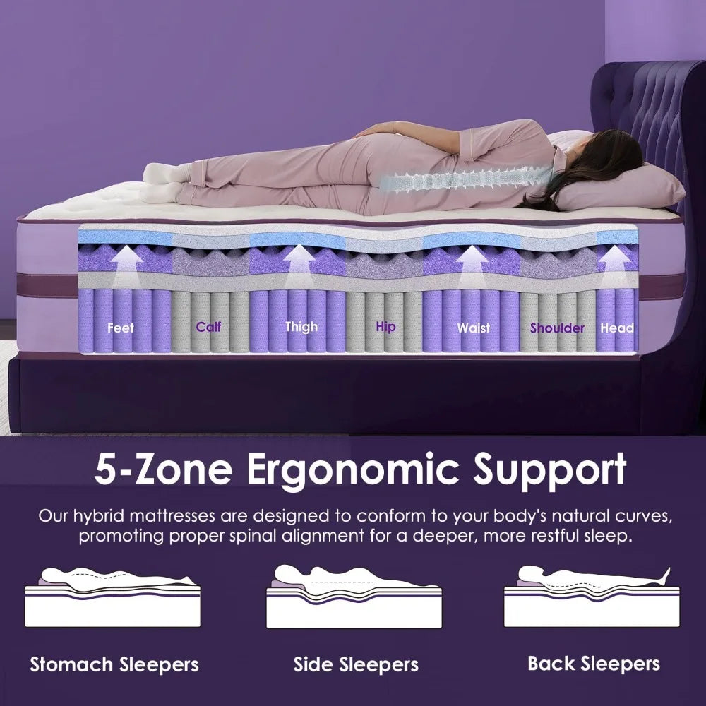 XIAOLANG Plush Hybrid Mattress With Reinforced Lumbar Support