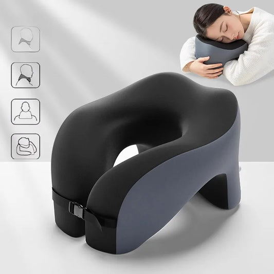 Memory Foam U Shaped Travel Neck Pillow For Cervical Support