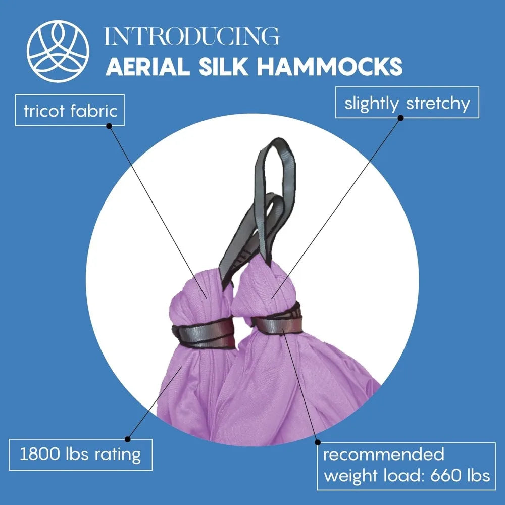 Aum Active Aerial Silk Yoga Hammock for Home Practice