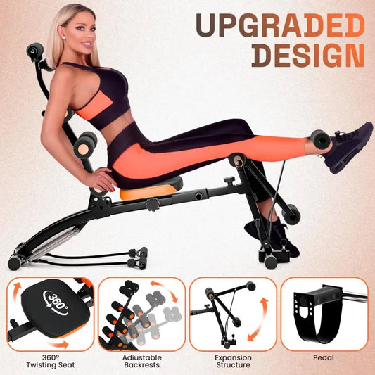 Ab Crunch Machine Six In One Sit Up Aid For Home Gym