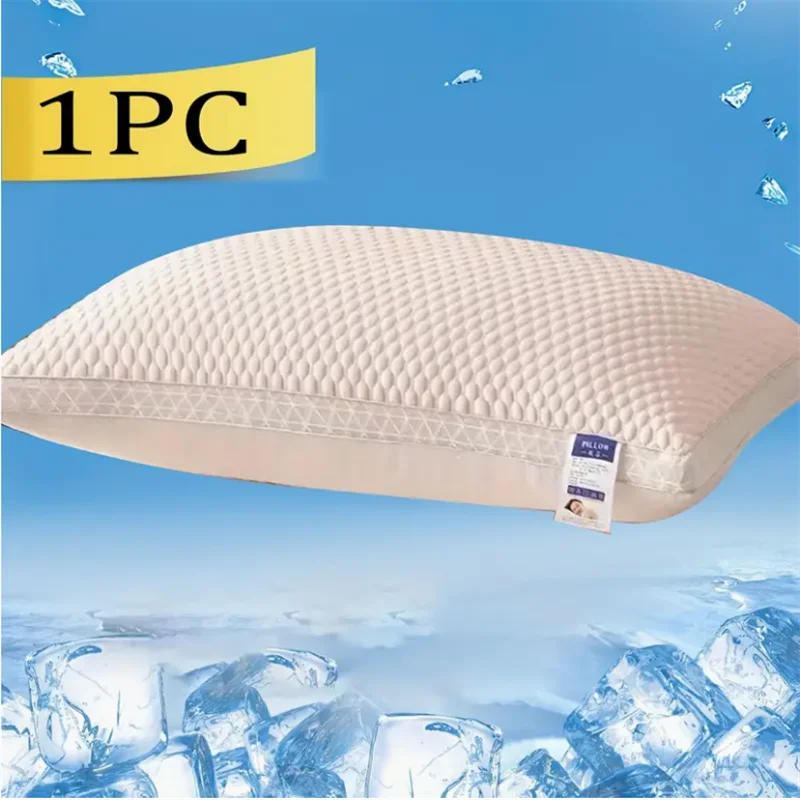 Cooling Breathable Tofu Pillow With 3D Massage Neck Support