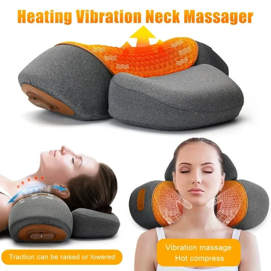 PAQIN Electric Neck Massager Pillow With Heating And Vibration