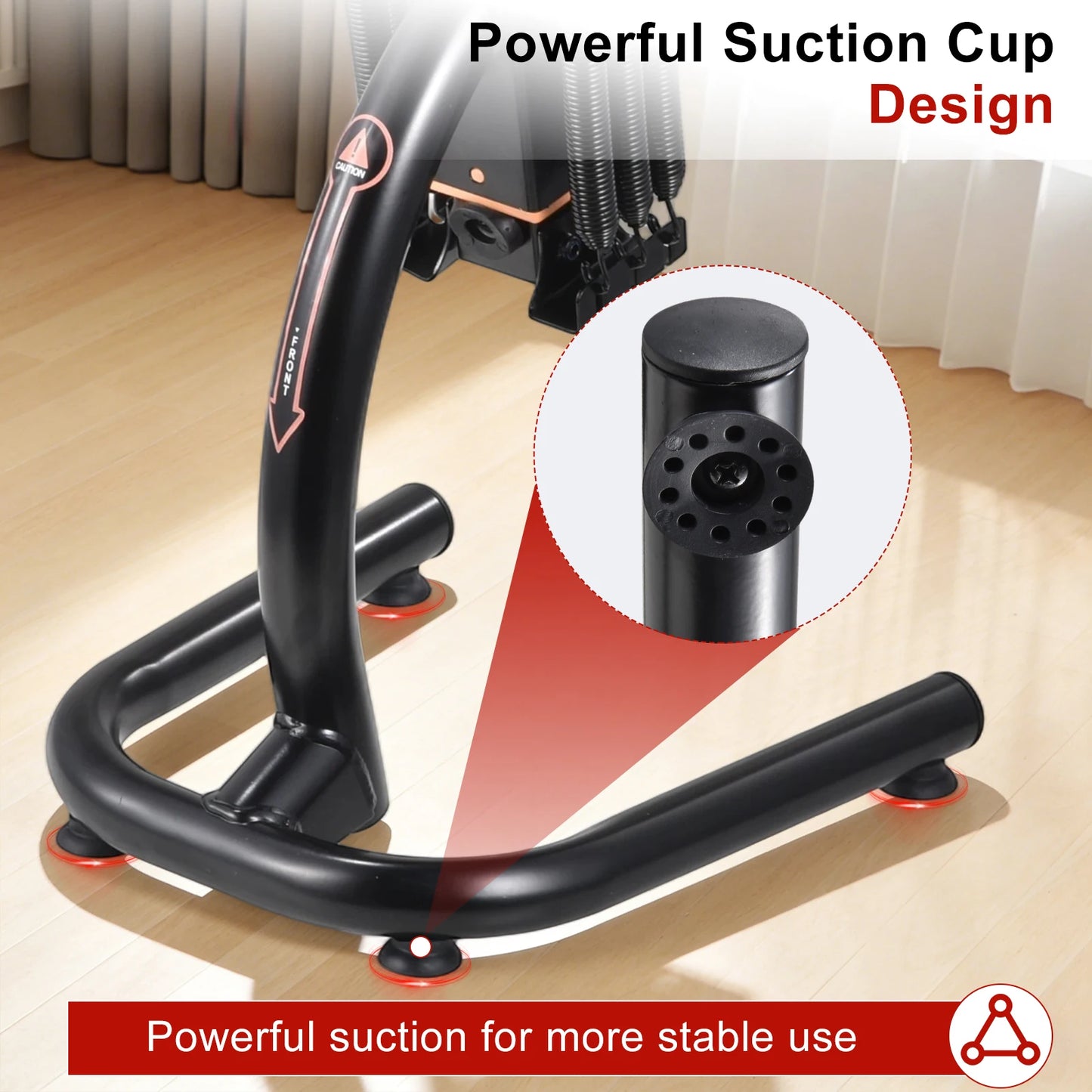 Height Adjustable Glute Trainer Squat Machine for Home Gym