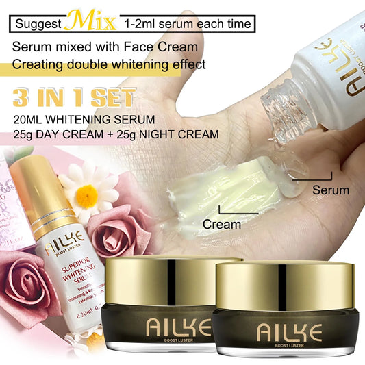 AILKE Whitening Face Cream For Dark Spots Inhibiting Melanin