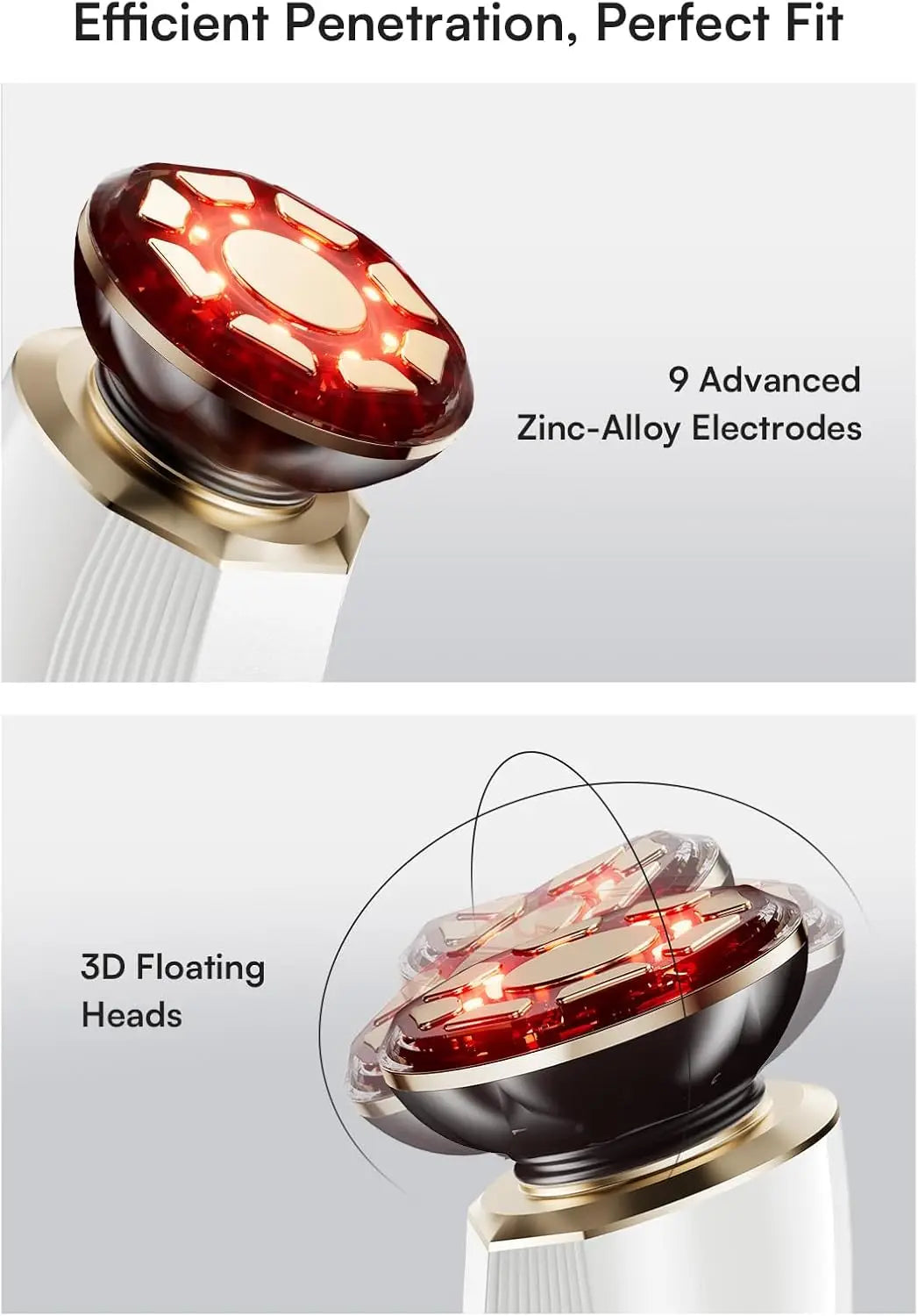 Three In One Red Light Facial Neck Beauty Device Tightening