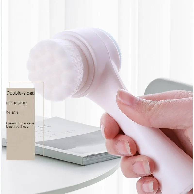 Silicone Facial Brush Double Sided Cleanser For Exfoliation And Pore Care