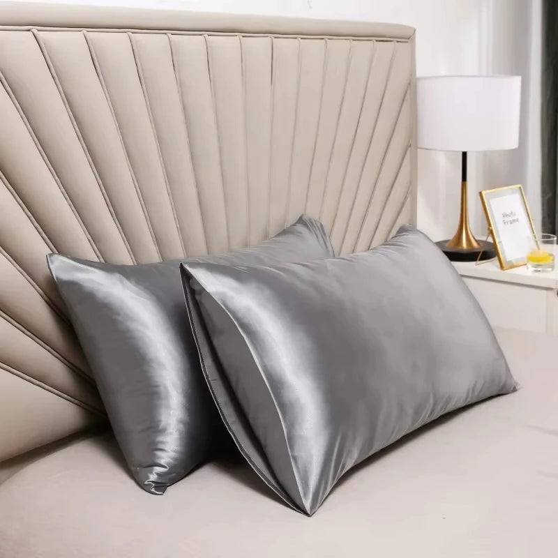NONECN Polyester Cotton Pillowcase Silk Look For Hair And Skin