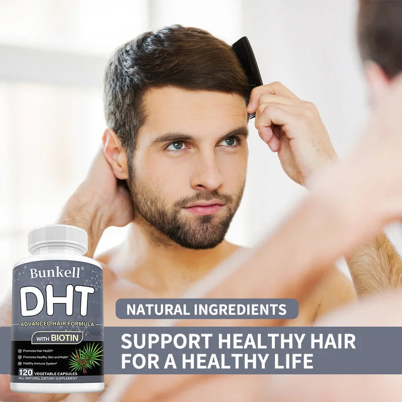 Bunkell DHT Blocker With Biotin For Healthy Hair Skin Nails