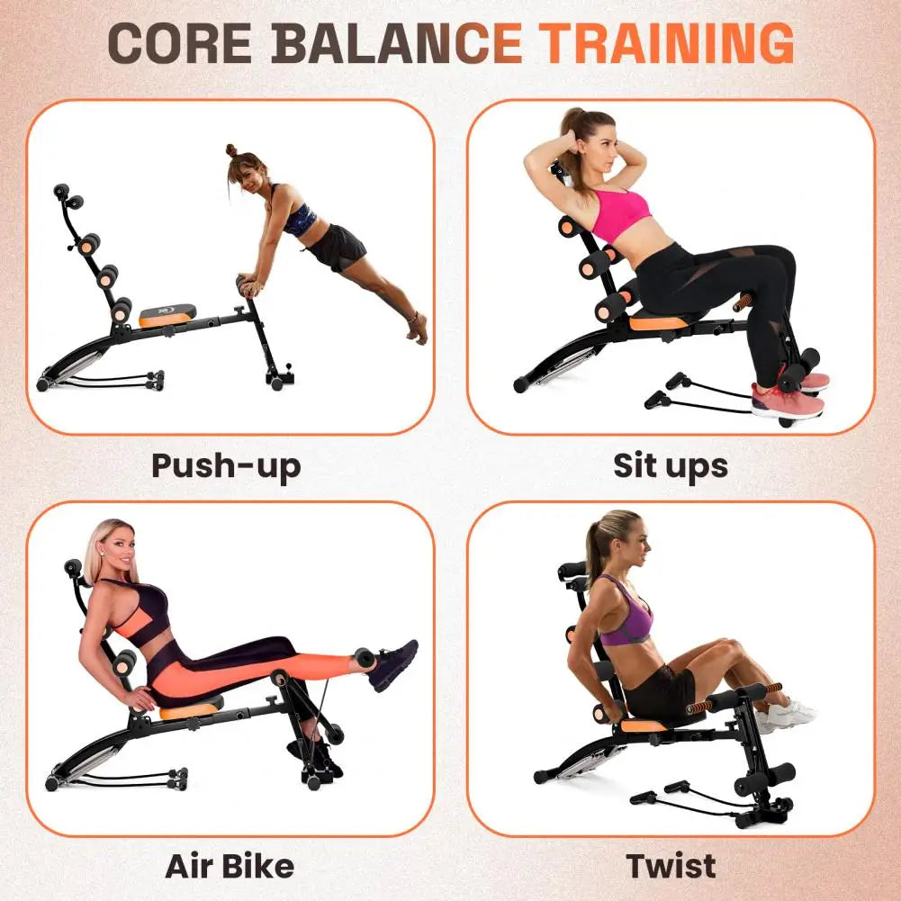 Ab Crunch Machine Six In One Sit Up Aid For Home Gym
