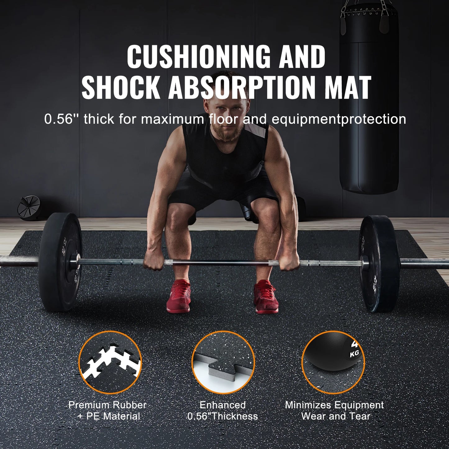 SucceBuy Interlocking Floor Mats For Gym And Home Premium Durable